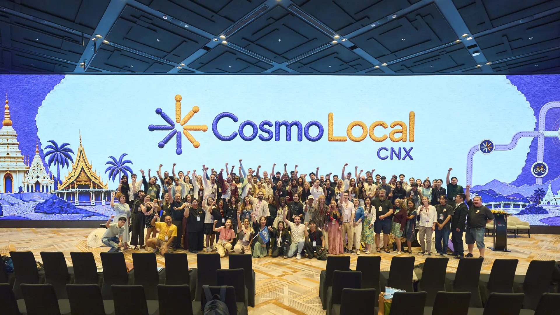 Everyone at Main Week 2026 together on the keynote stage